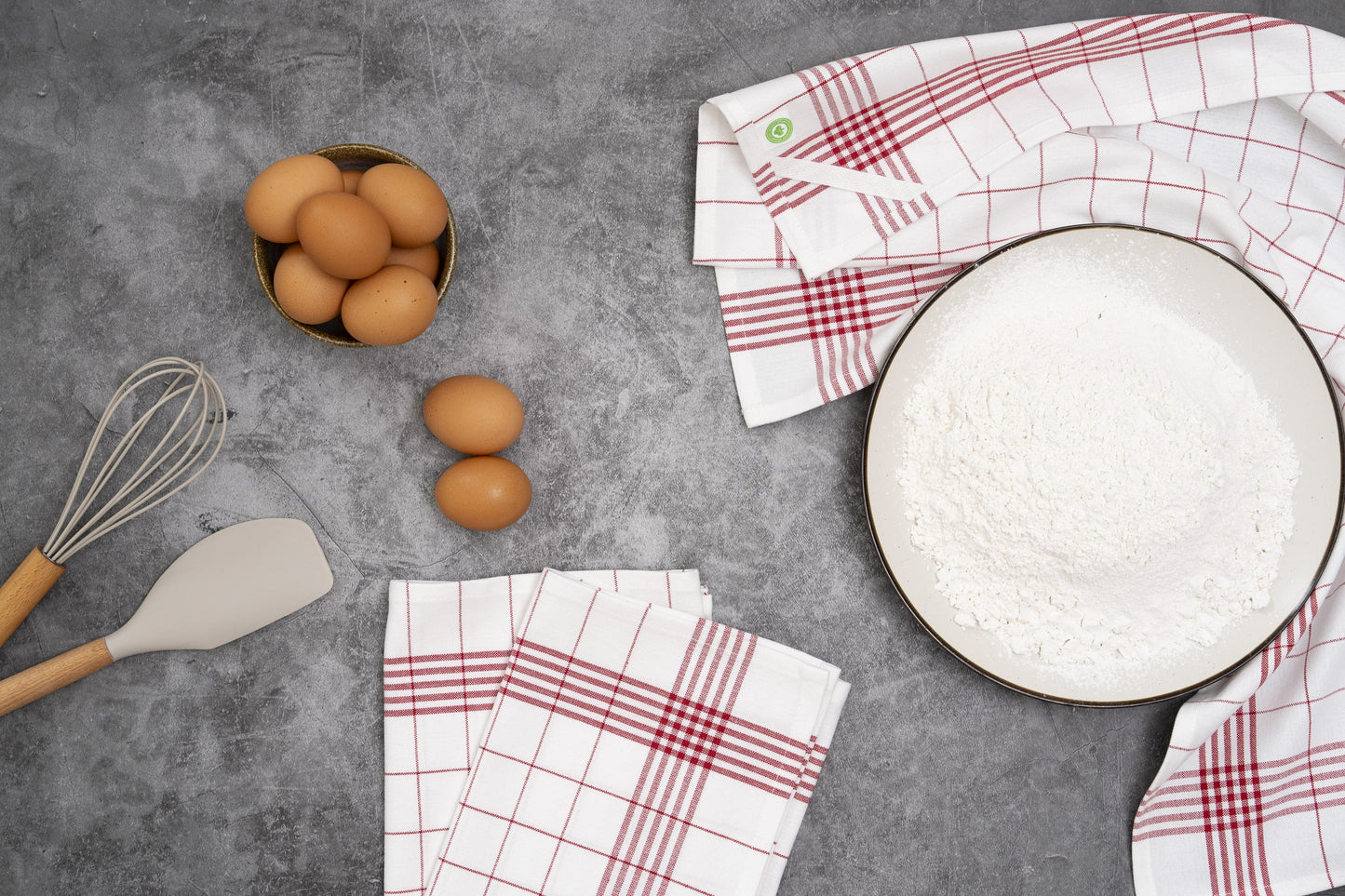Windowpane Kitchen Towels - Quahog Bay Bedding