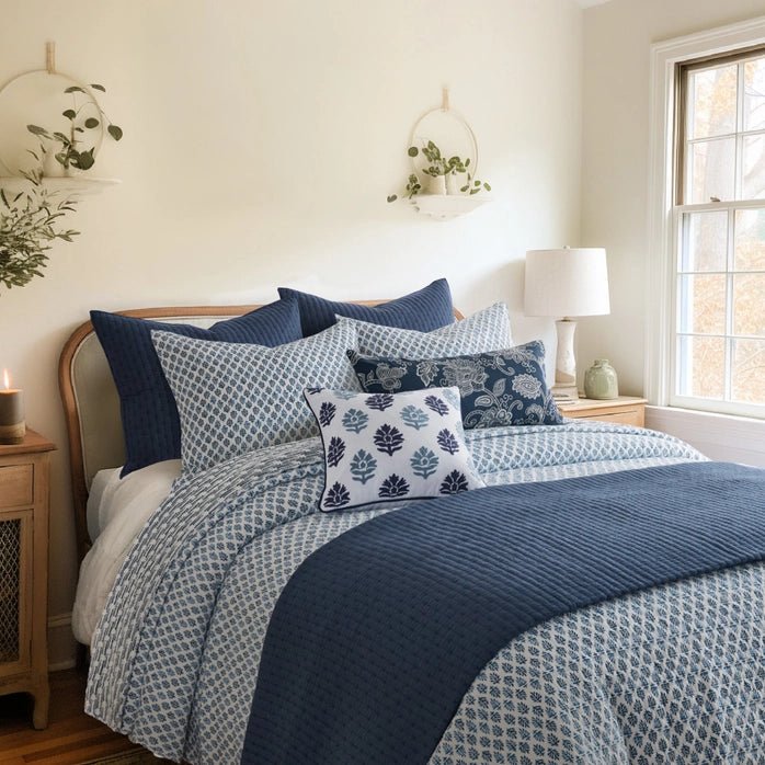 Aditya Quilt Set - Nautical And Coastal Quilt Set - Quahog Bay Bedding