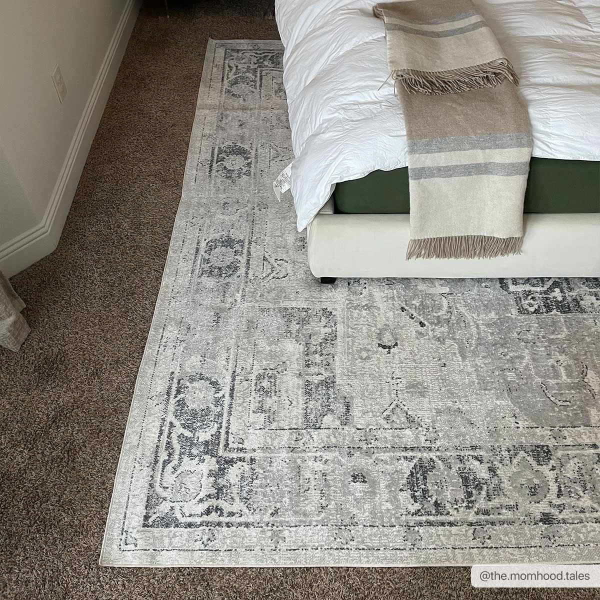Akram Antrasit Flat Pile Washable Rug - Quahog Bay Bedding
