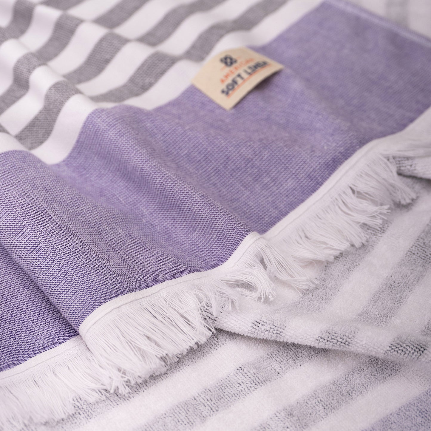 Mediterranean 100% Cotton Turkish Bath Towels
