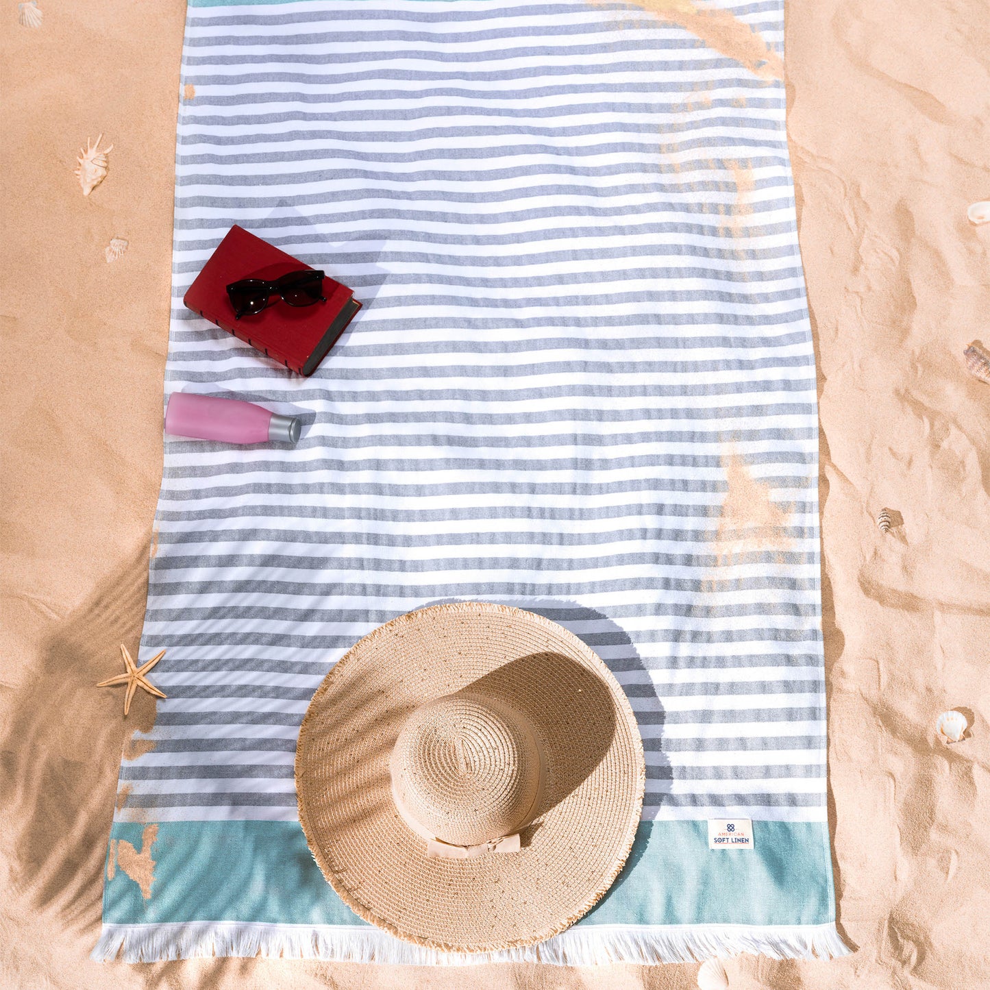 Mediterranean 100% Cotton Turkish Bath Towels