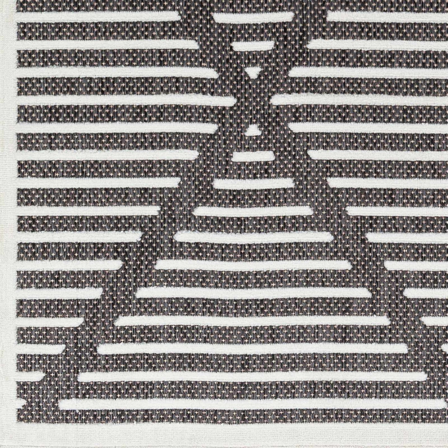 Anah 3D Black Outdoor Rug - Quahog Bay Bedding