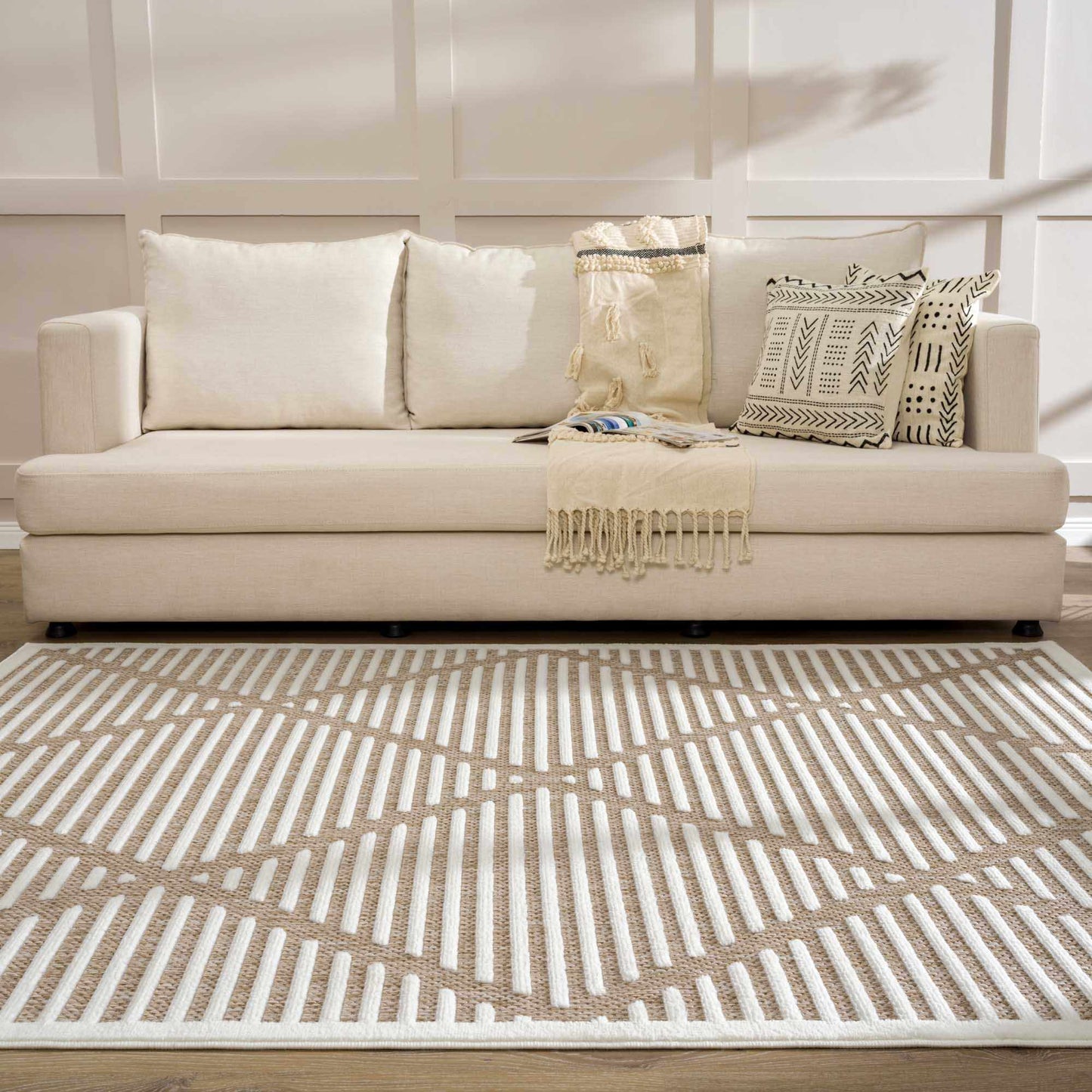 Anah Cream Outdoor Rug - Quahog Bay Bedding