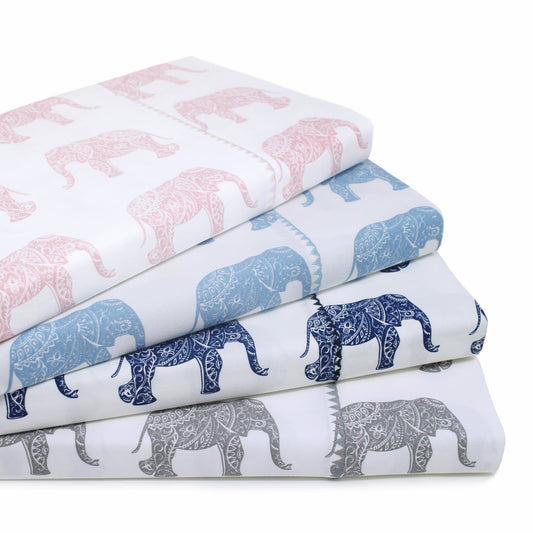 Animal Themed Sheets - Elephants Sheet Set - Quahog Bay Bedding