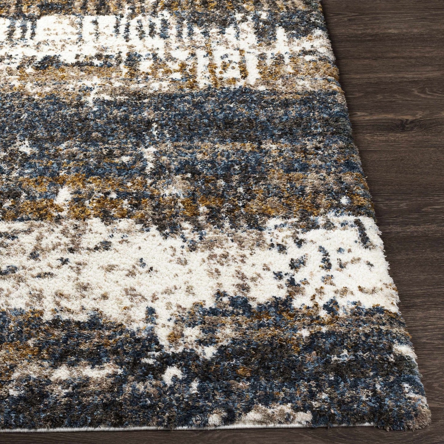 Arboles Abstract Lined Plush Area Rug - Contemporary Rugs - Quahog Bay Bedding