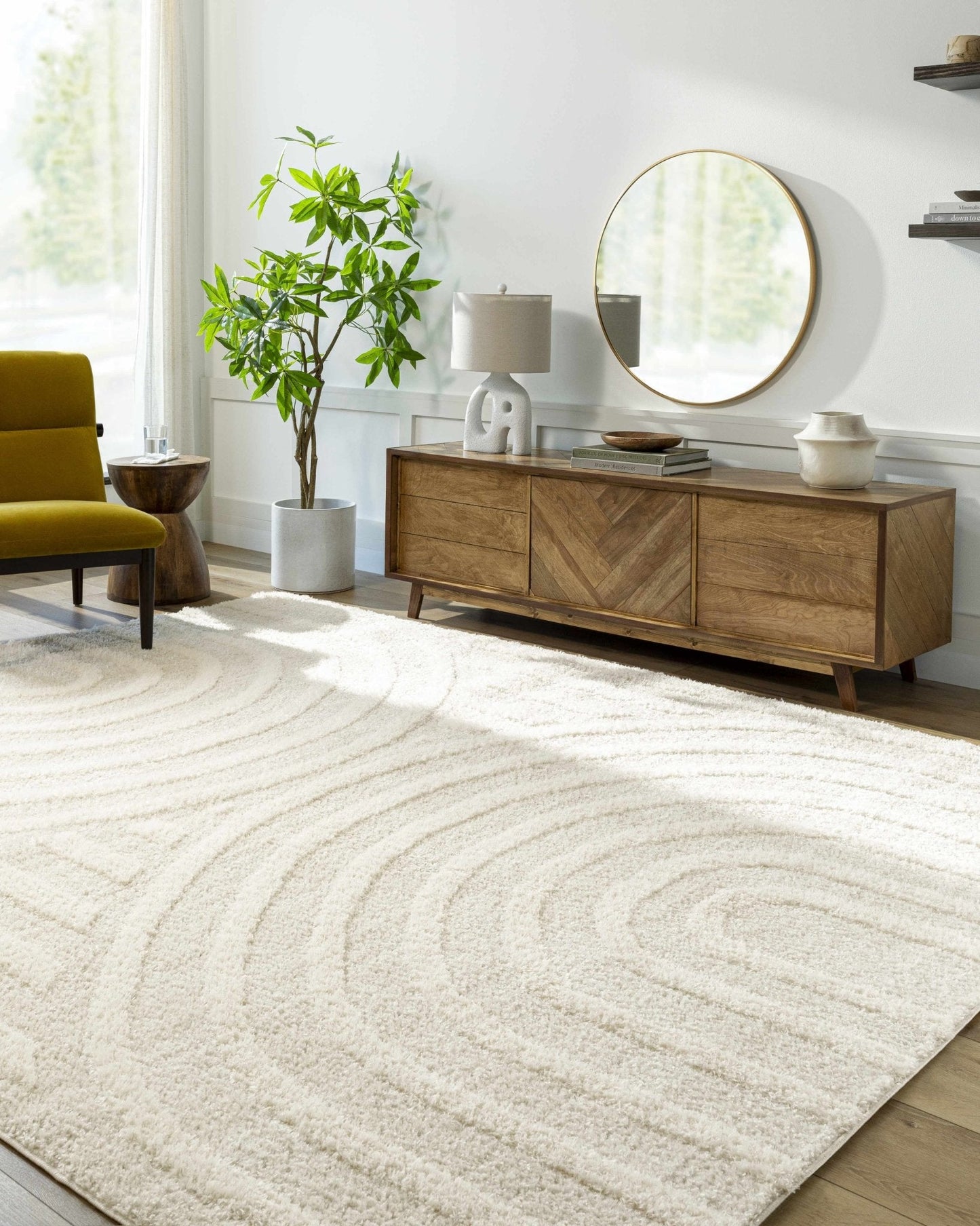 Arnel Cream Area Rug - Quahog Bay Bedding