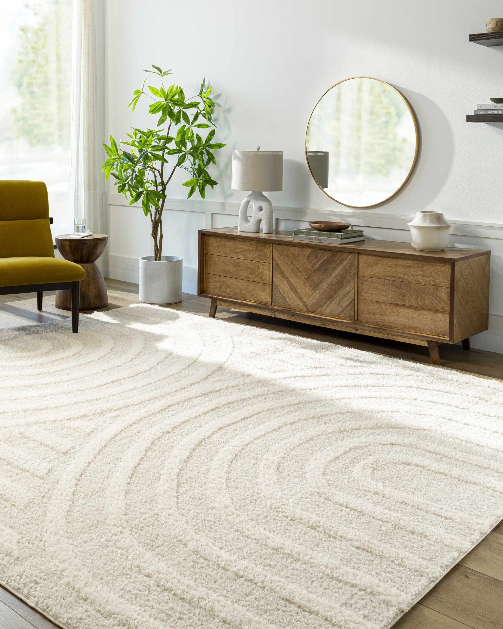 Arnel Cream Area Rug - Quahog Bay Bedding