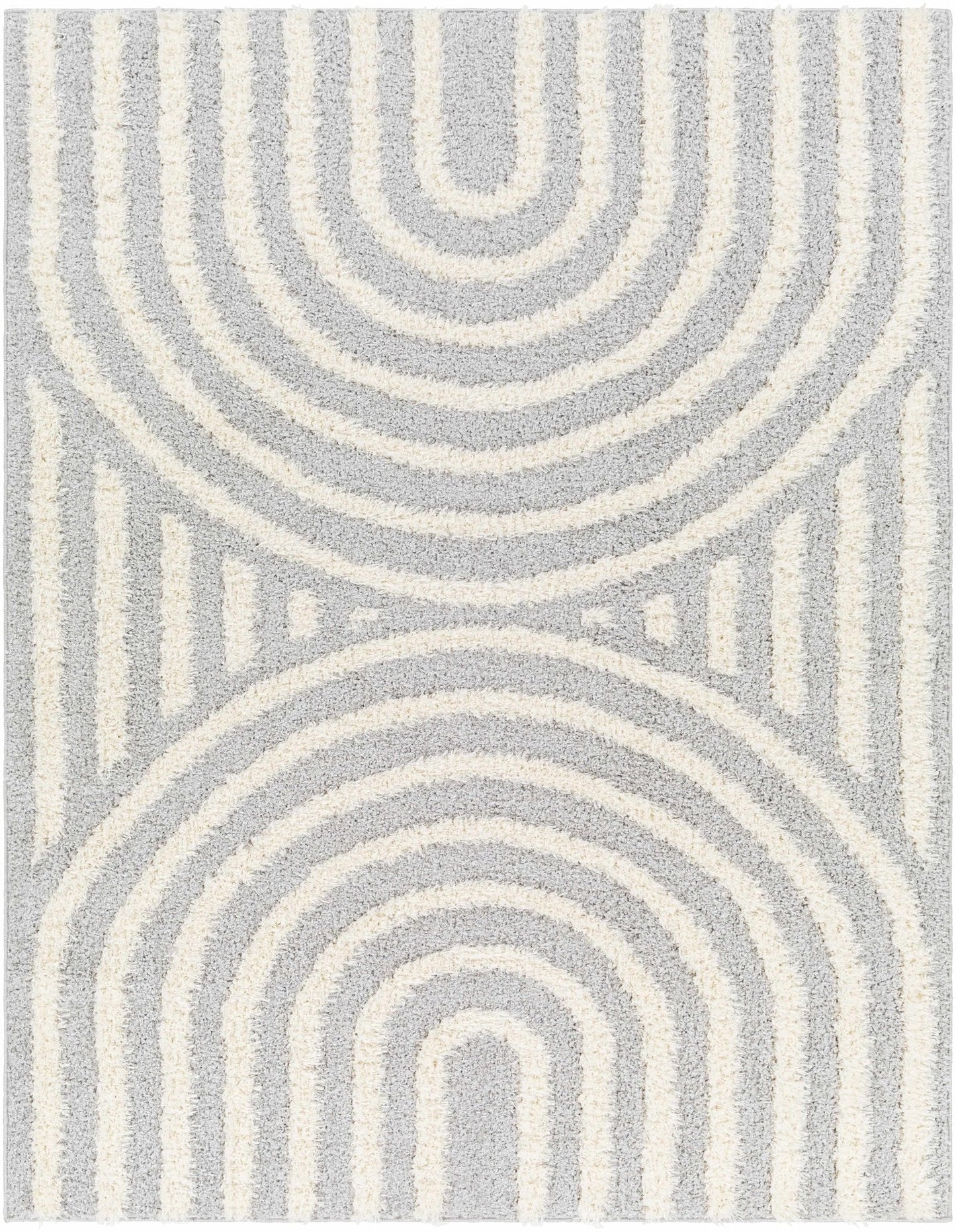 Arnel Gray & Beige Area Rug - Quahog Bay Bedding