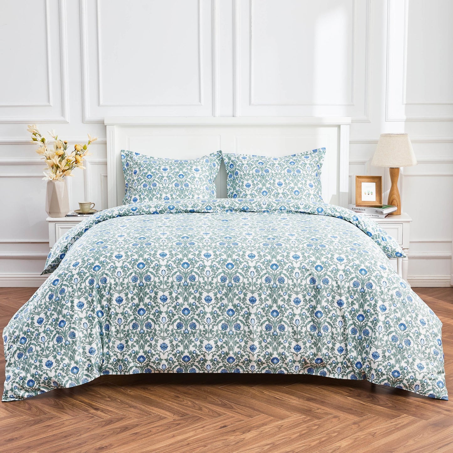 Arts & Crafts Floral Printed Duvet Set - Quahog Bay Bedding