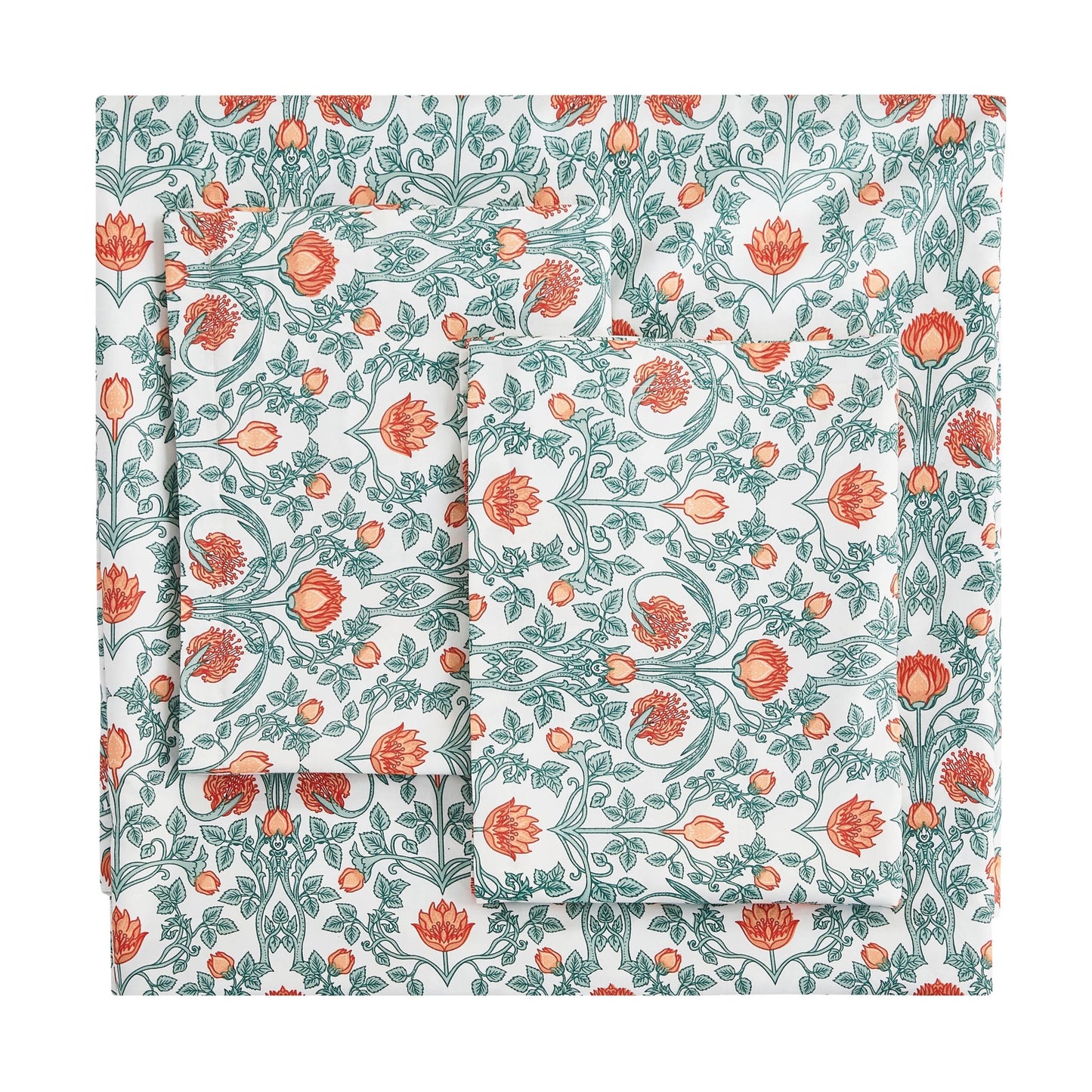 Arts & Crafts Floral Printed Duvet Set - Quahog Bay Bedding