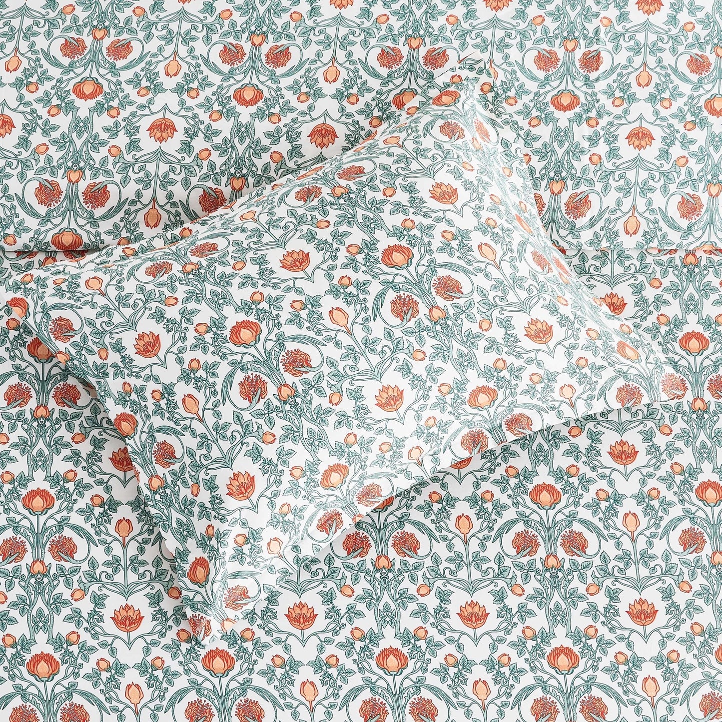 Arts & Crafts Floral Printed Duvet Set - Quahog Bay Bedding
