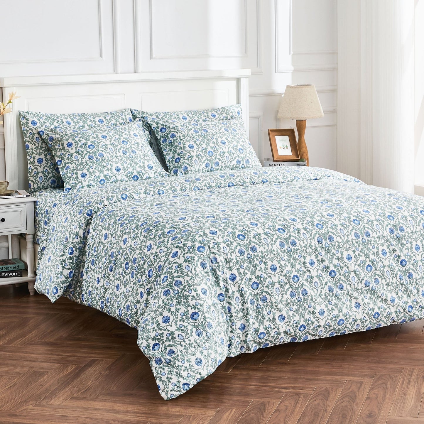 Arts & Crafts Floral Printed Duvet Set - Quahog Bay Bedding