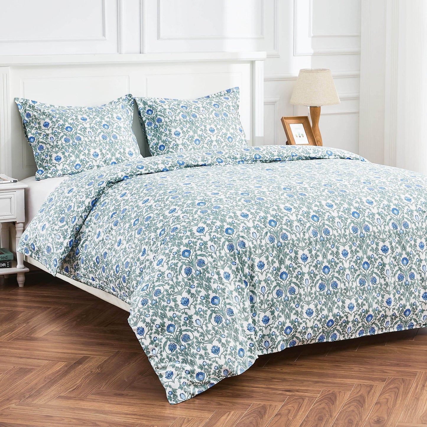 Arts & Crafts Floral Printed Duvet Set - Quahog Bay Bedding
