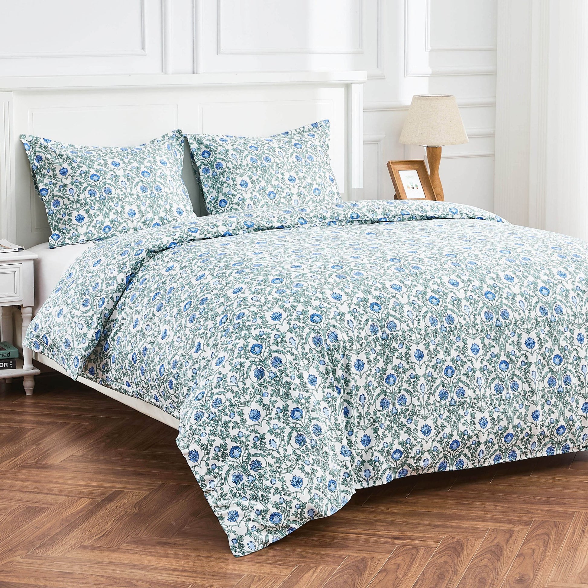 Arts & Crafts Floral Printed Duvet Set - Quahog Bay Bedding
