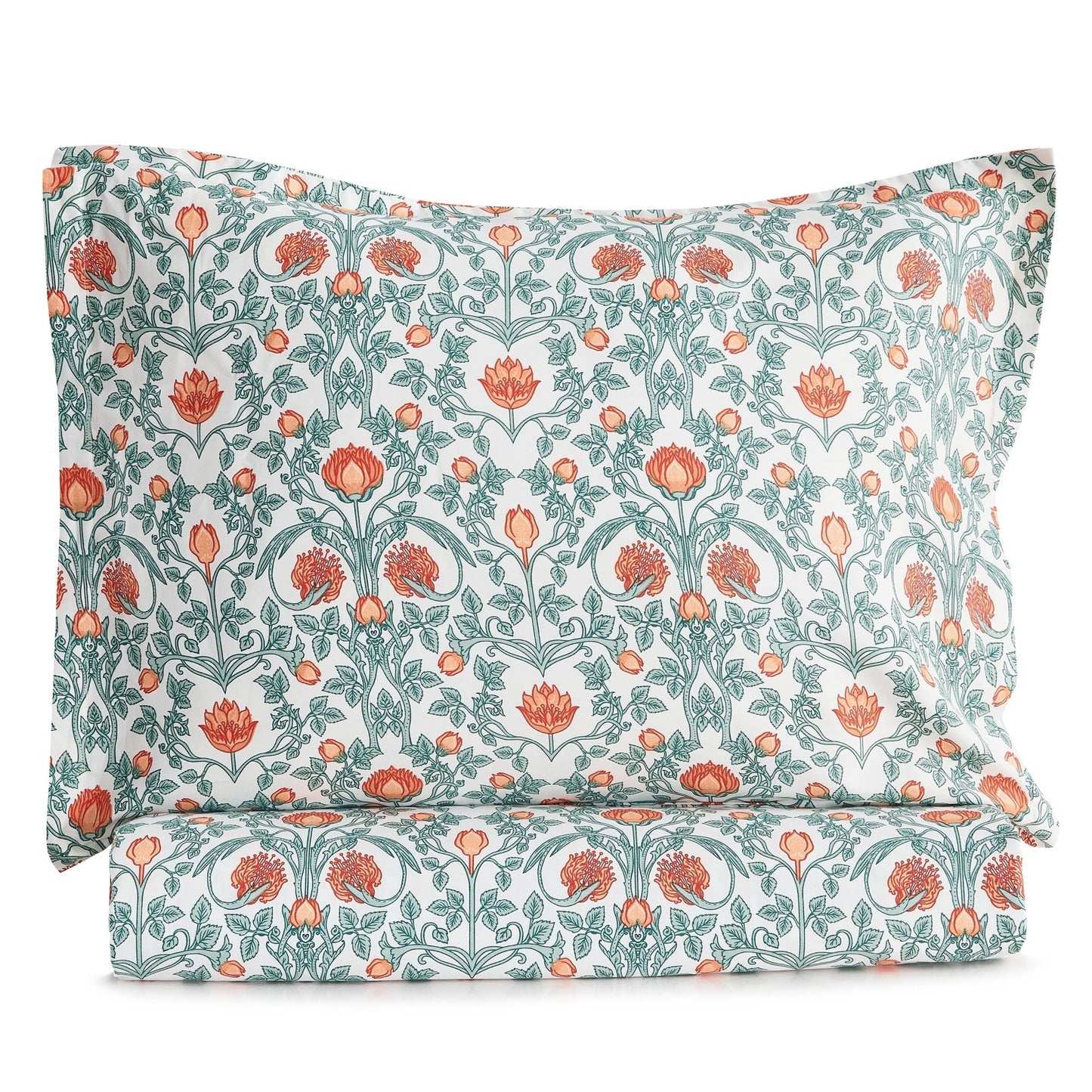 Arts & Crafts Floral Printed Duvet Set - Quahog Bay Bedding
