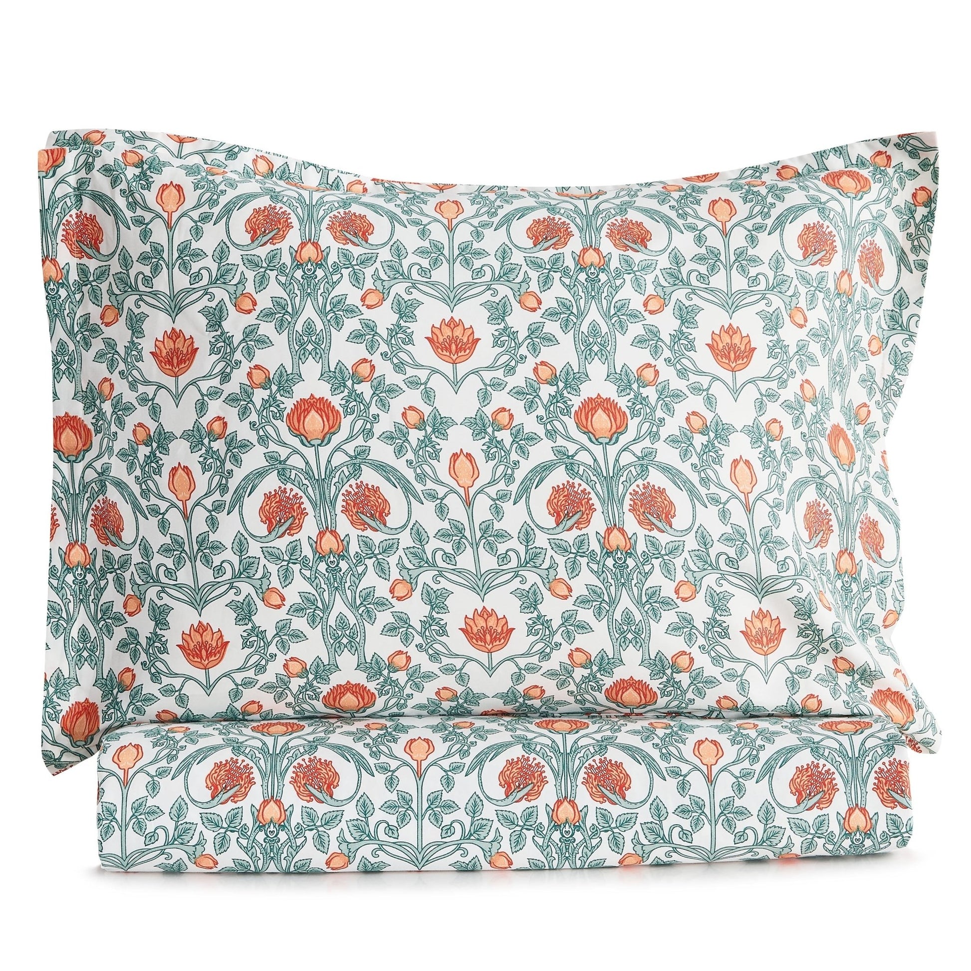 Arts & Crafts Floral Printed Duvet Set - Quahog Bay Bedding
