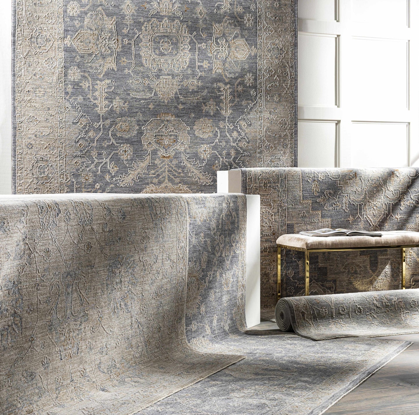 Sema Blue Medallion Area Rug