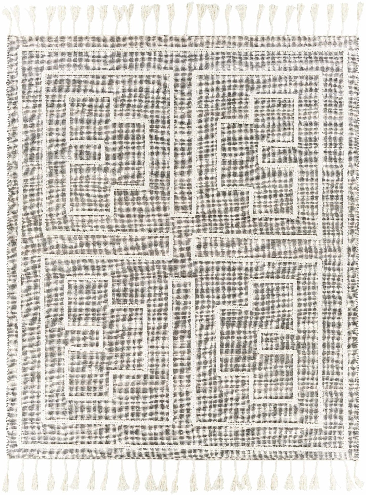 Azra Tasseled Jute&Wool Rug - Quahog Bay Bedding
