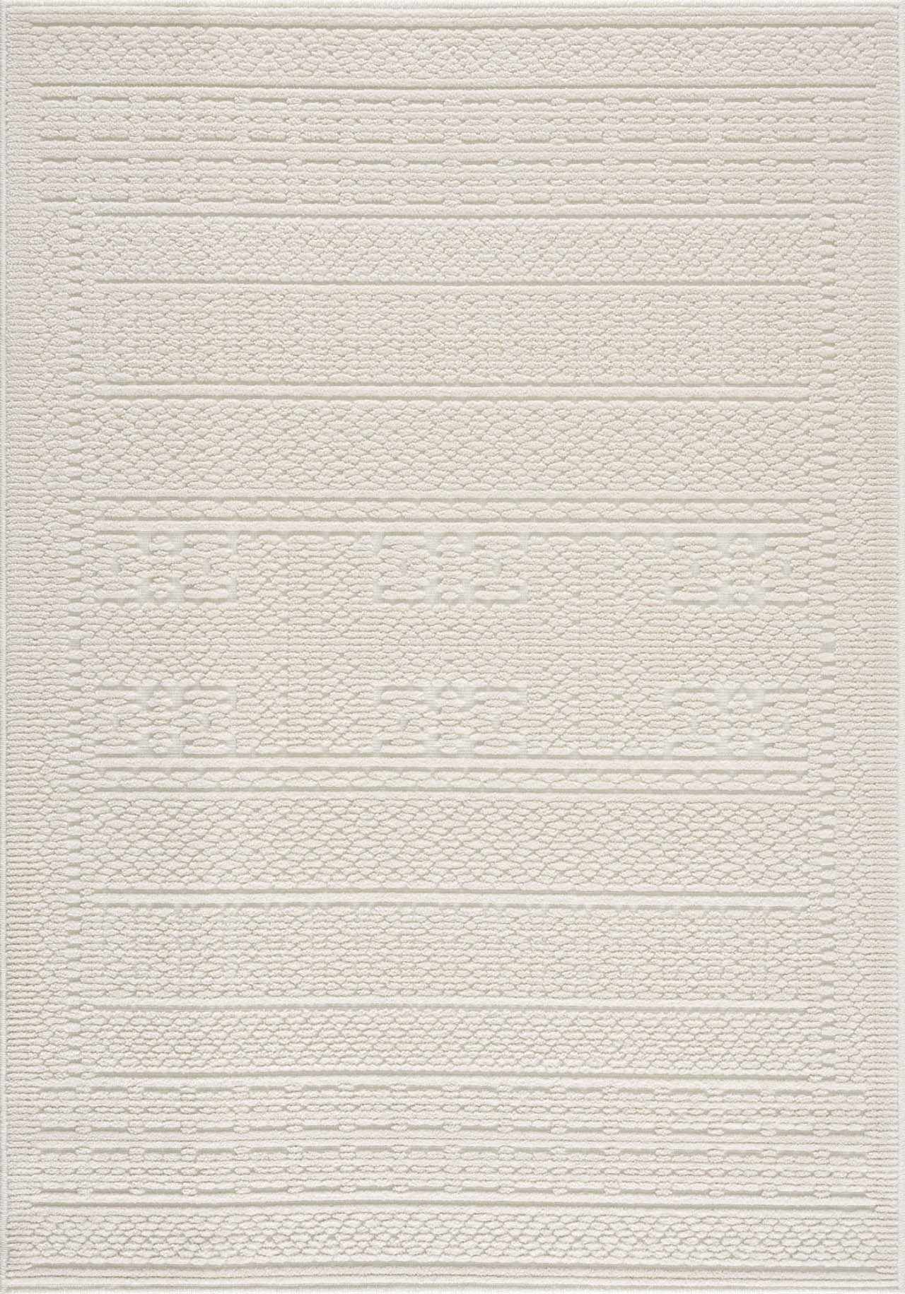 Bahar Cream Washable Area Rug - Quahog Bay Bedding