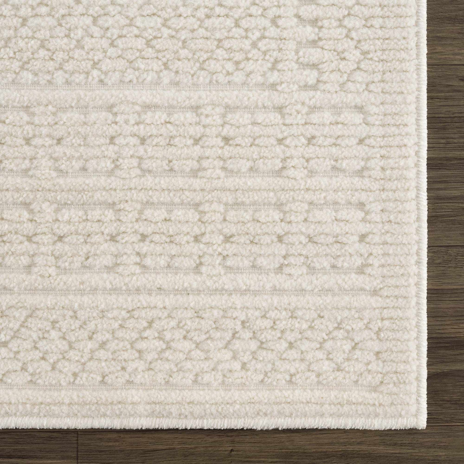 Bahar Cream Washable Area Rug - Quahog Bay Bedding