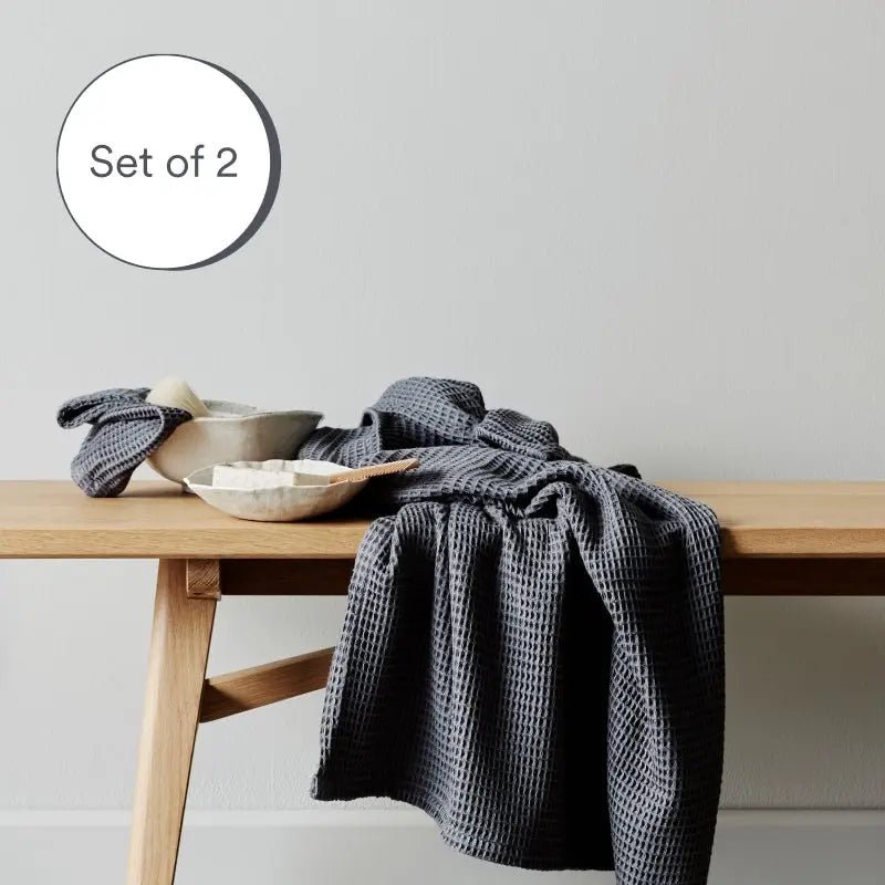 Bamboo Waffle Towels - Quahog Bay Bedding
