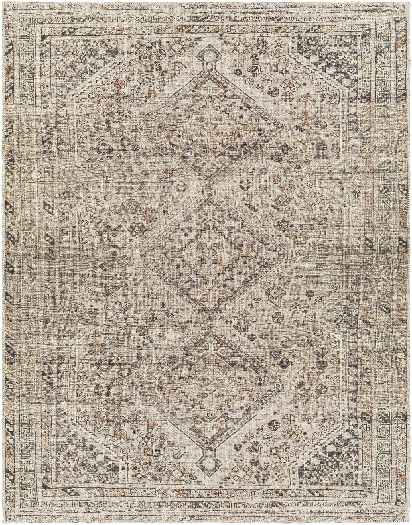 Barny Beige Flat Pile Washable Rug - Quahog Bay Bedding