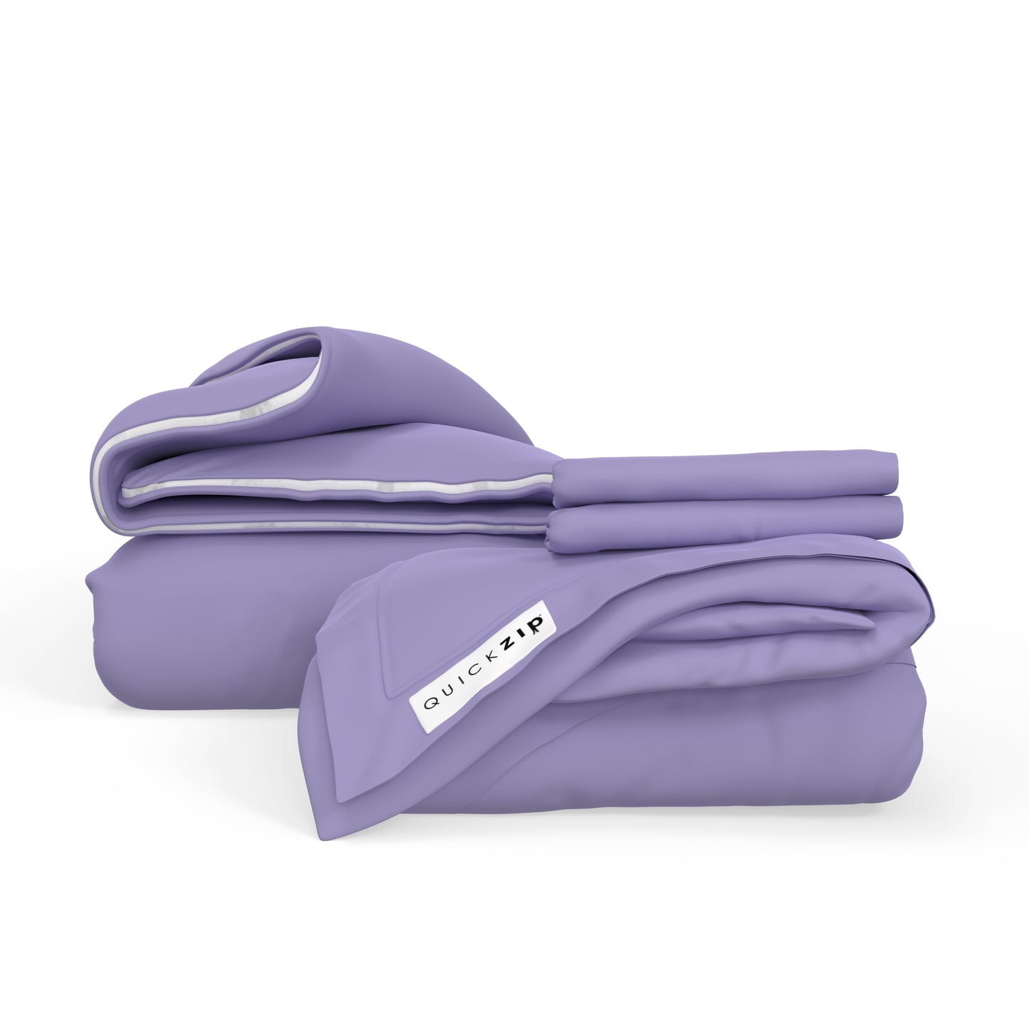 QuickZip Duvet Bundle (1x Zip Sheet) - Percale