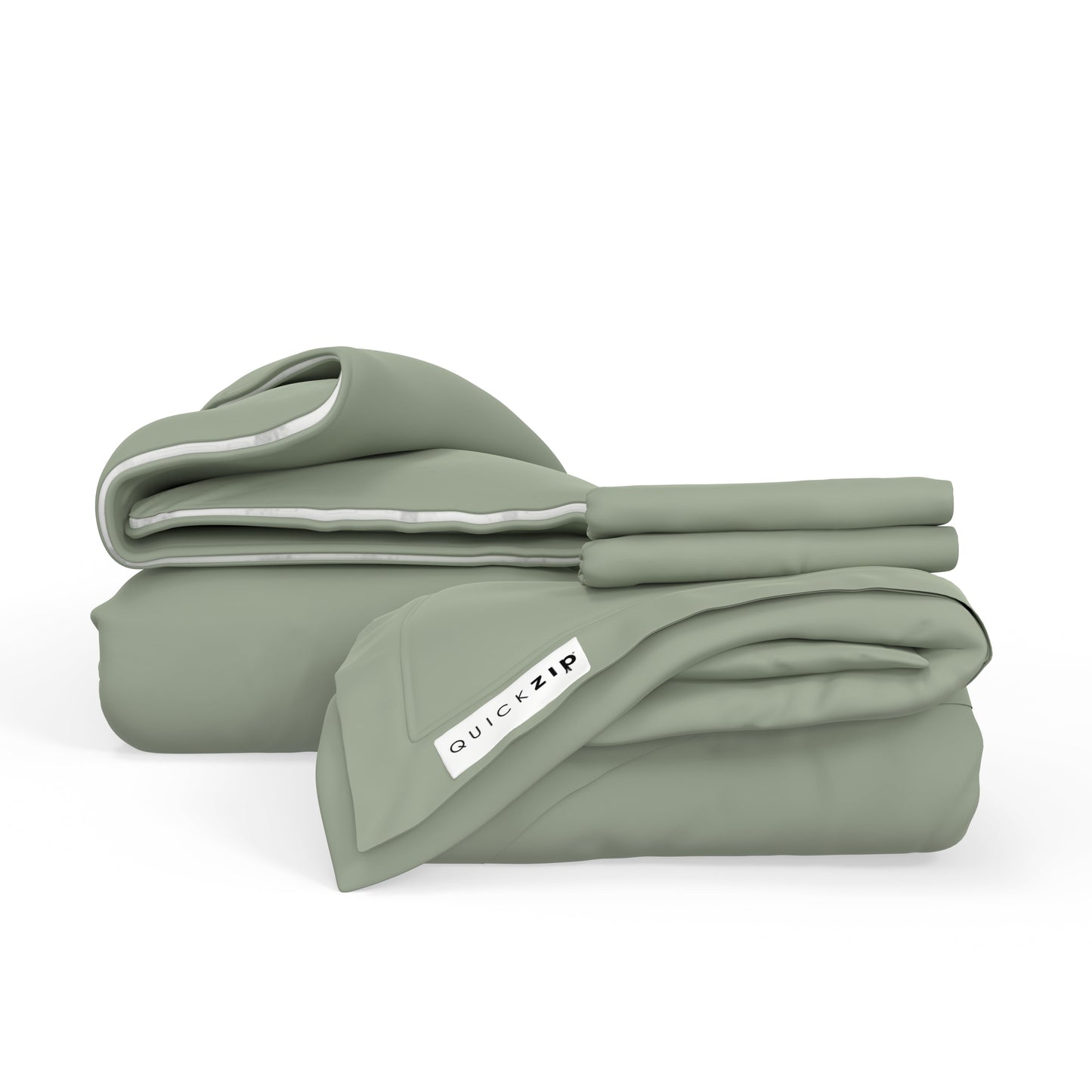 QuickZip Duvet Bundle (1x Zip Sheet) - Percale