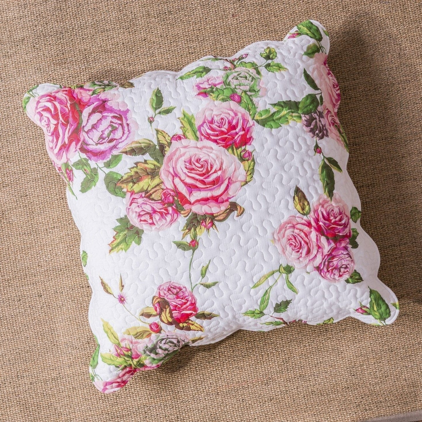 Bedding Bundle- Romantic Roses- Floral Scalloped Edge Bedding Set - Quahog Bay Bedding