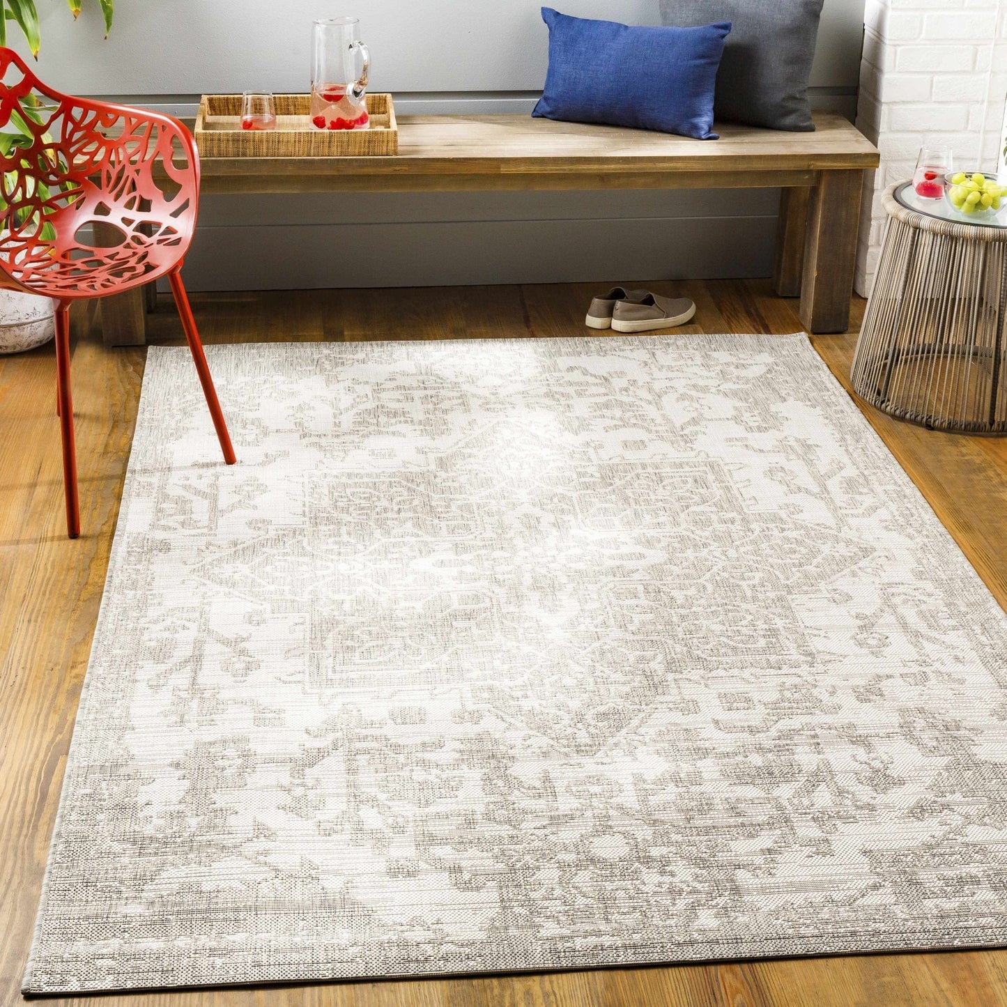 Beige Kilmacolm Outdoor Rug - Quahog Bay Bedding