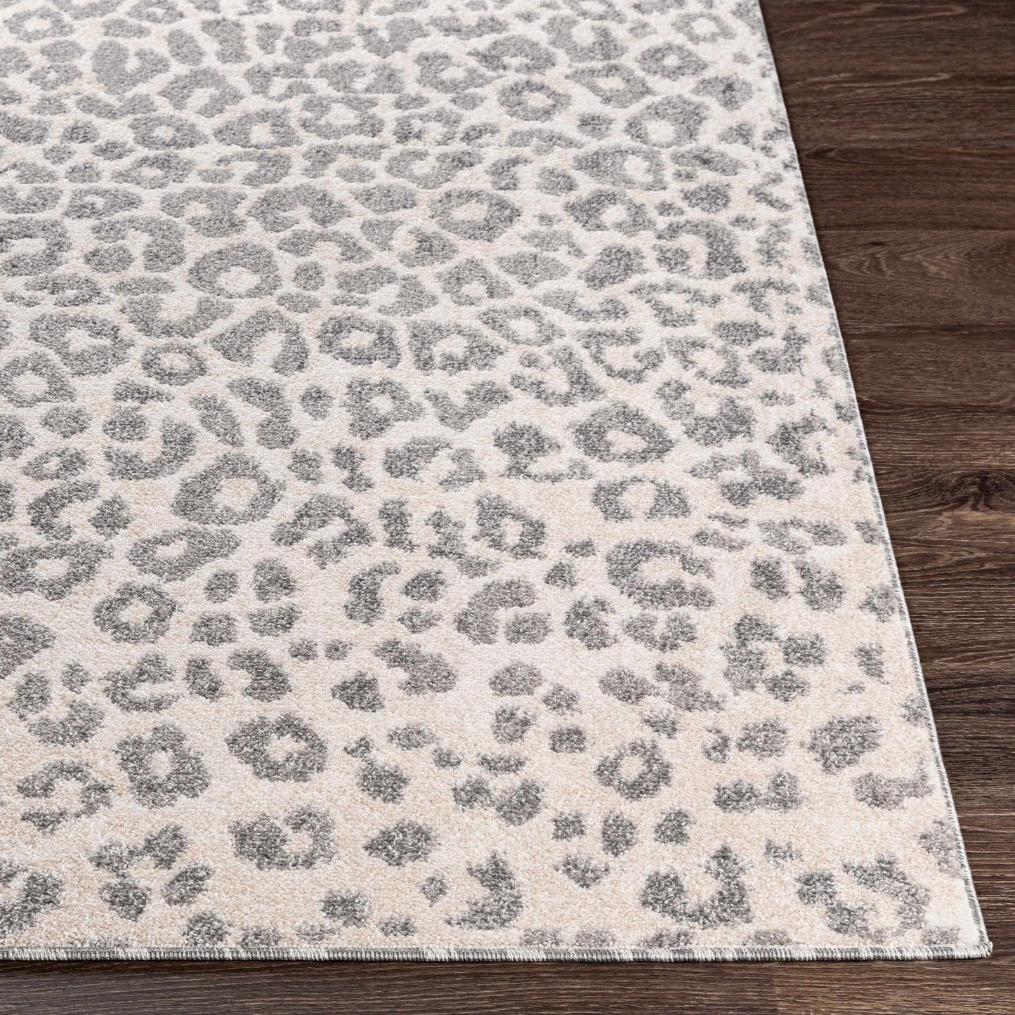 Beige Liversedge Leopard Print Area Rug - Quahog Bay Bedding