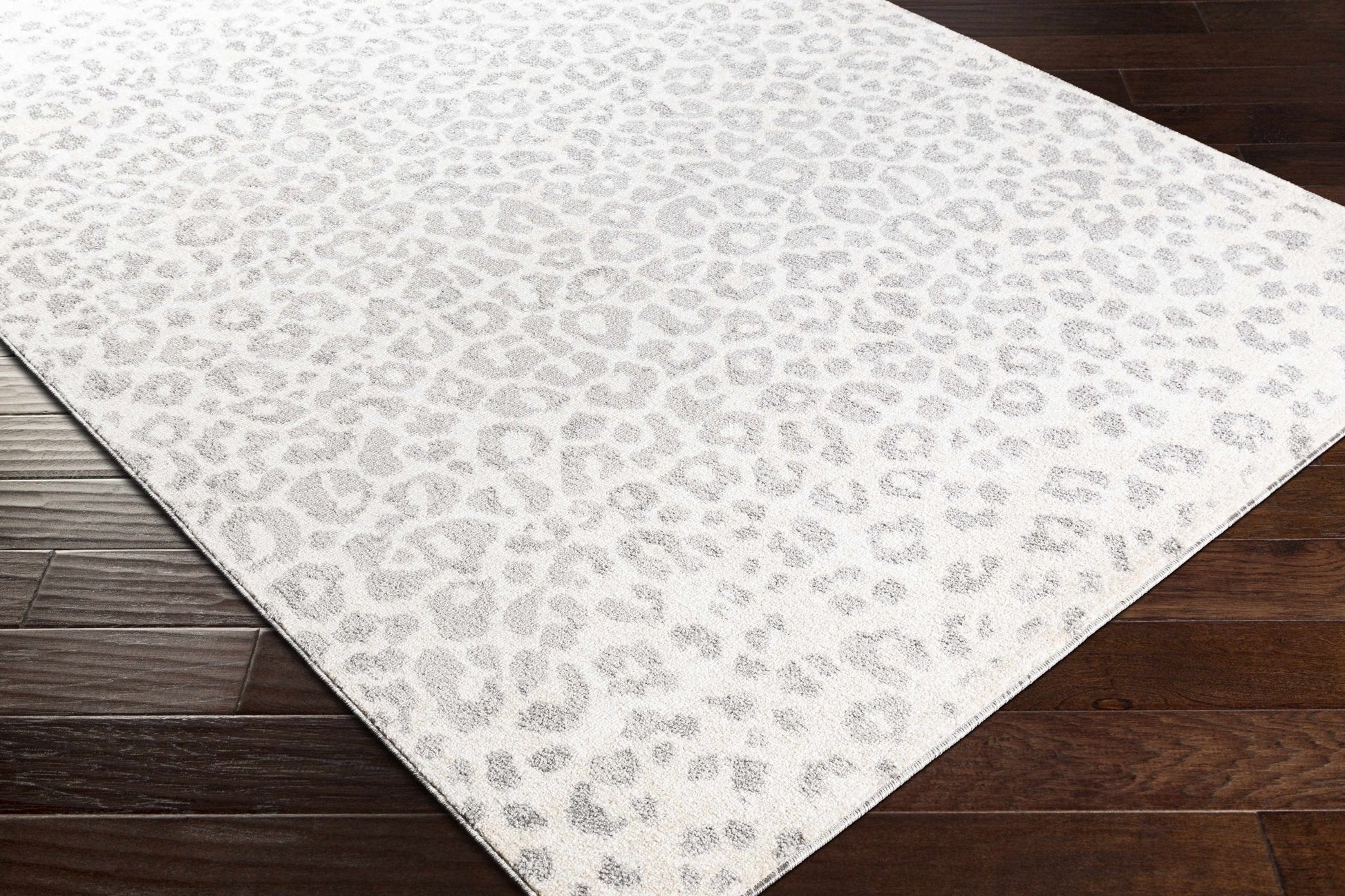 Beige Liversedge Leopard Print Area Rug - Quahog Bay Bedding