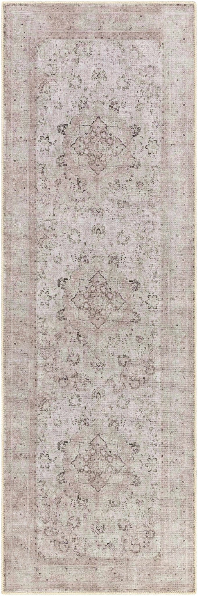 Bethany Vintage Flat Pile Washable Rug - Quahog Bay Bedding