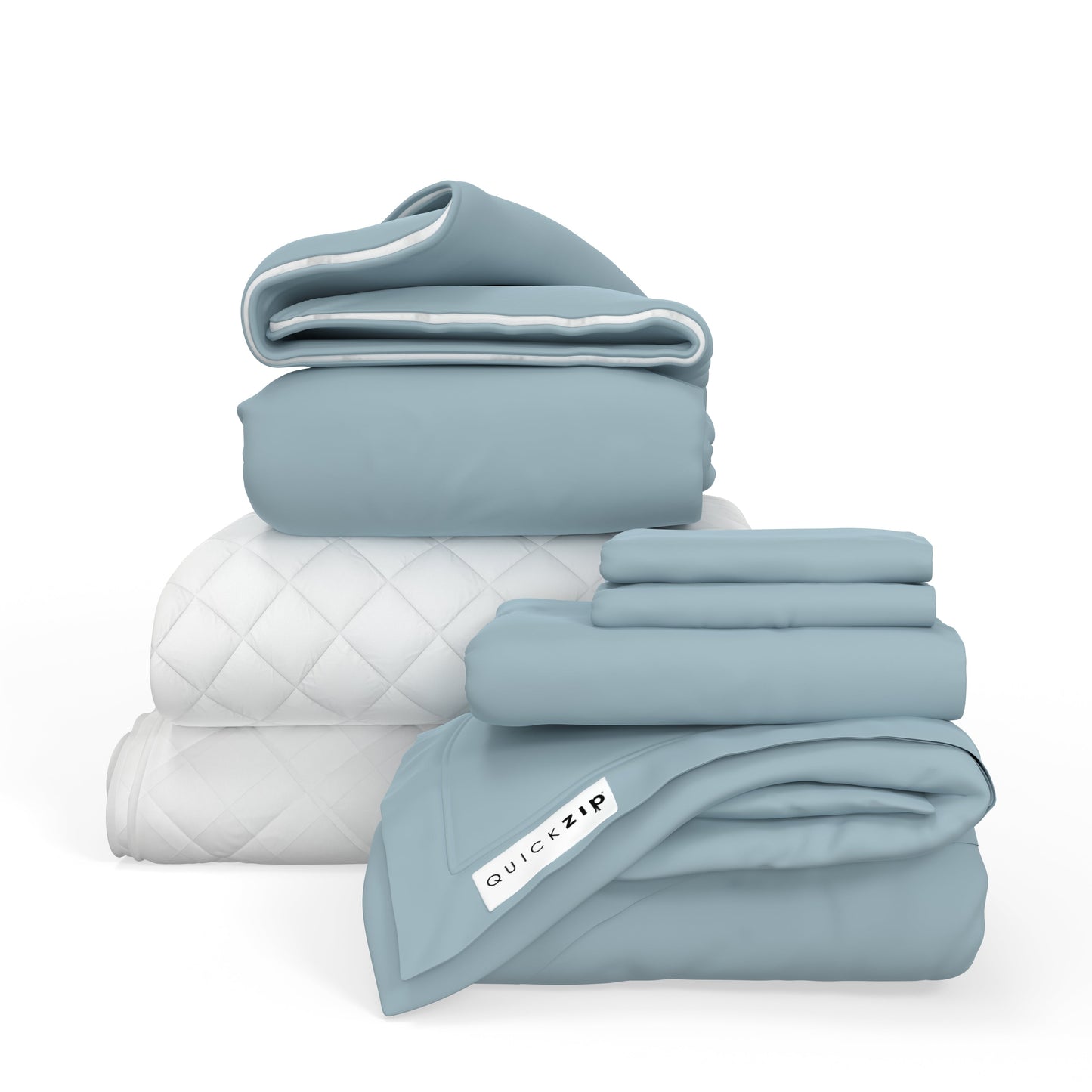 QuickZip Fresh Bed Bundle (1x Zip Sheets) - Sateen