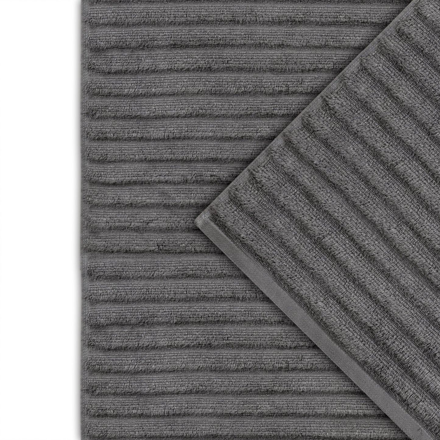Bibb Home 6 Piece Ribbed Egyptian Cotton Towel Set - Quahog Bay Bedding