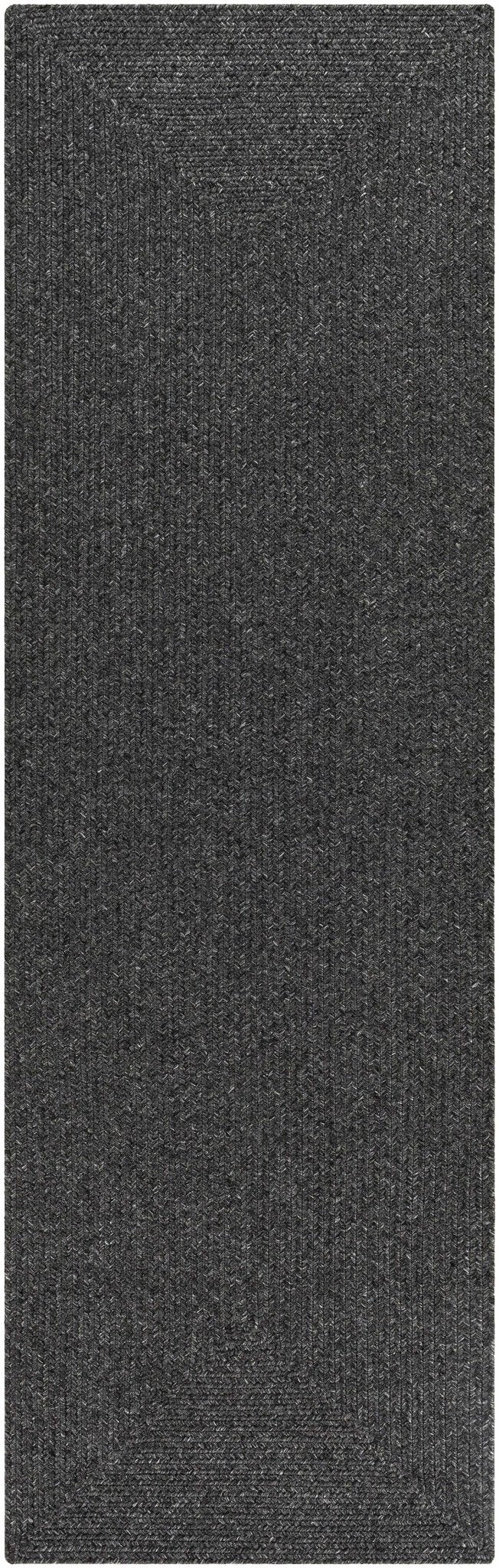 Black Braided Faux Jute Rug - Quahog Bay Bedding
