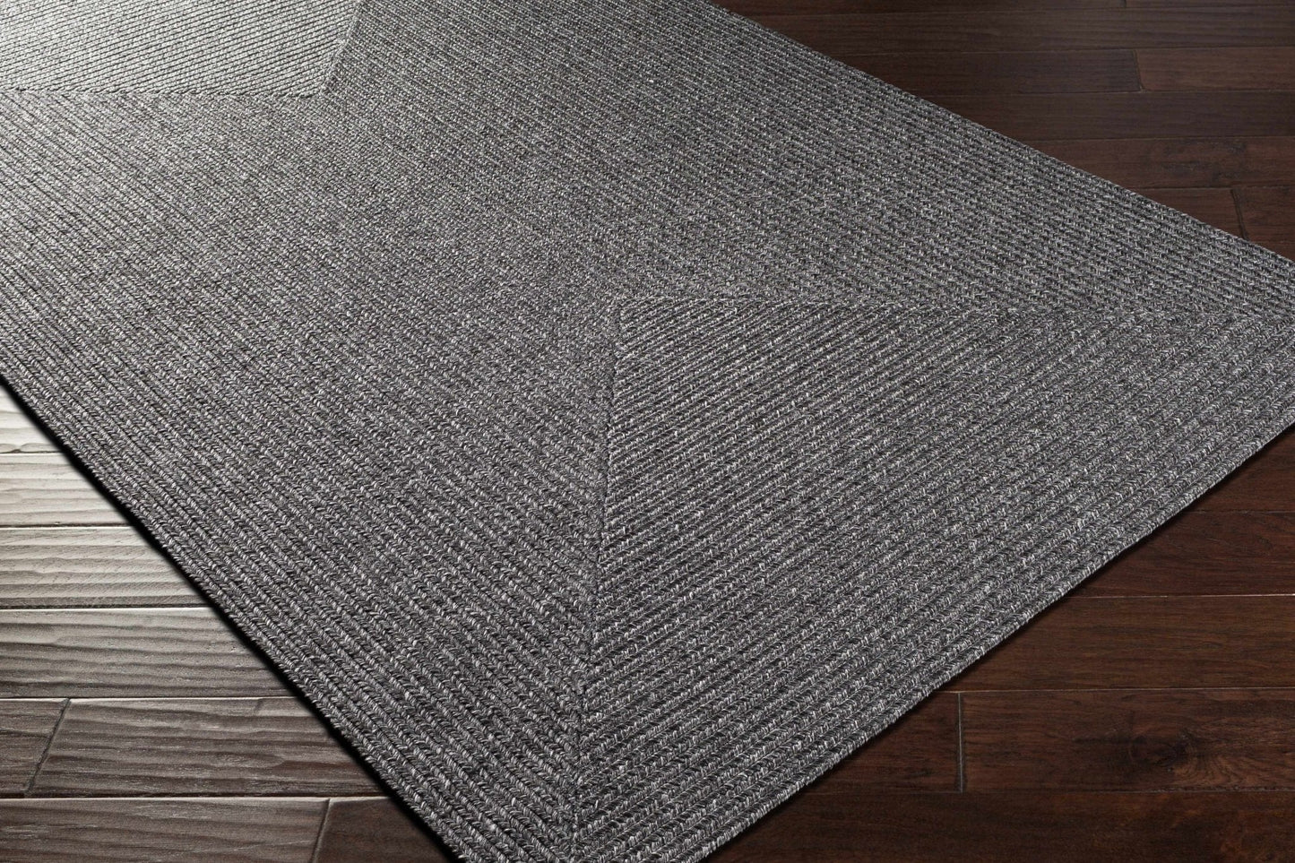 Black Braided Faux Jute Rug - Quahog Bay Bedding
