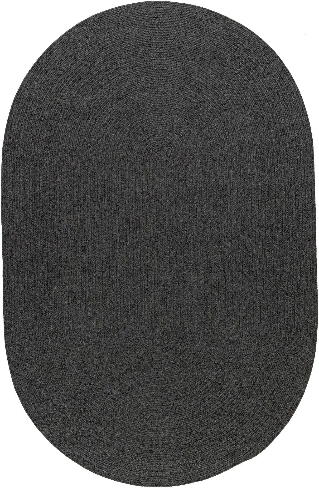 Black Braided Faux Jute Rug - Quahog Bay Bedding
