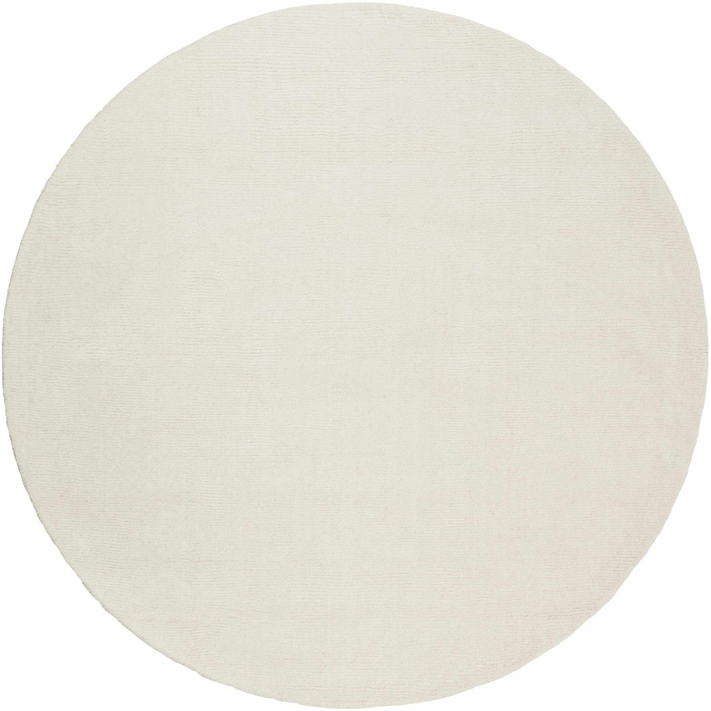 Brockton Solid Light Beige Wool Rug