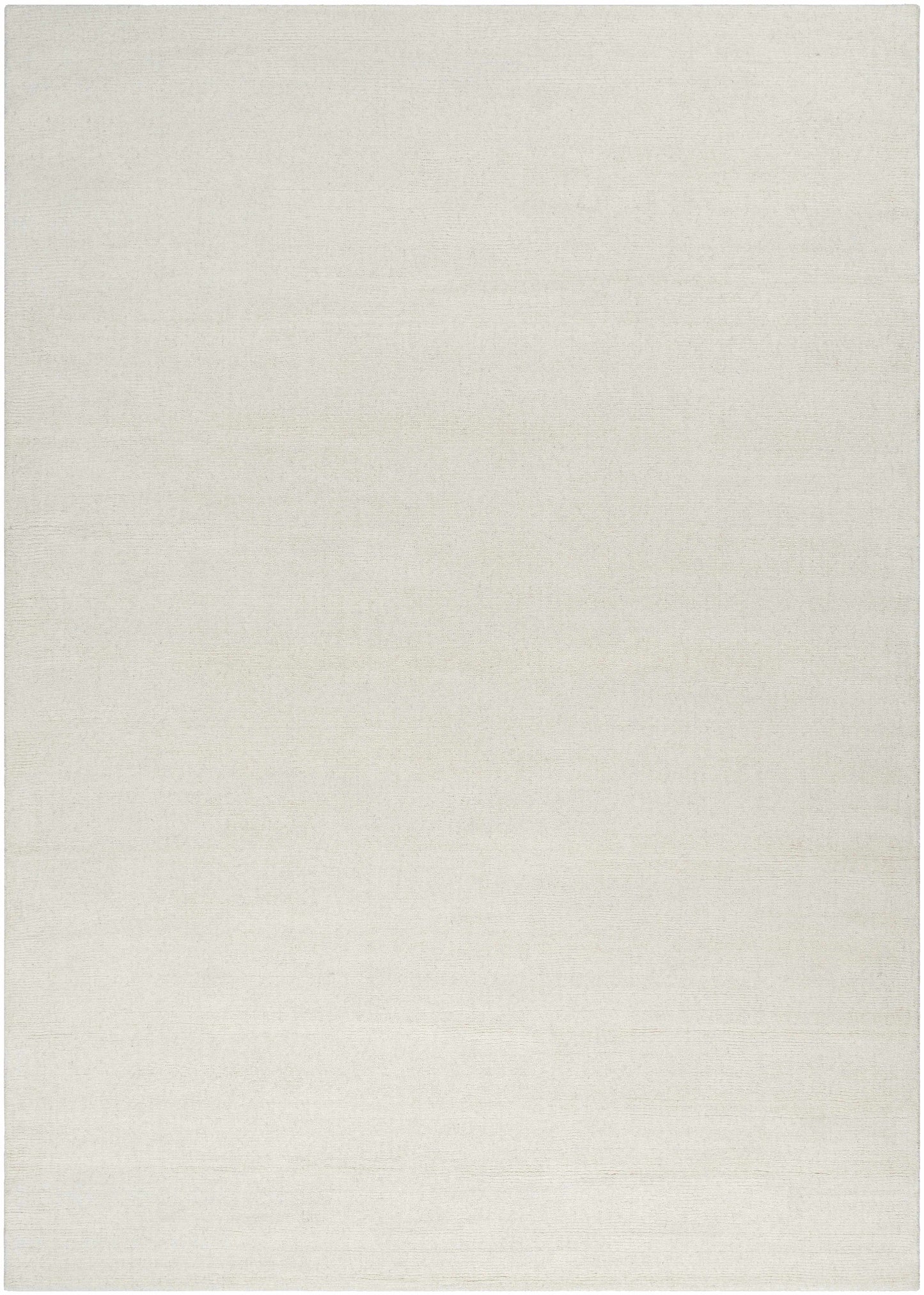 Brockton Solid Light Beige Wool Rug