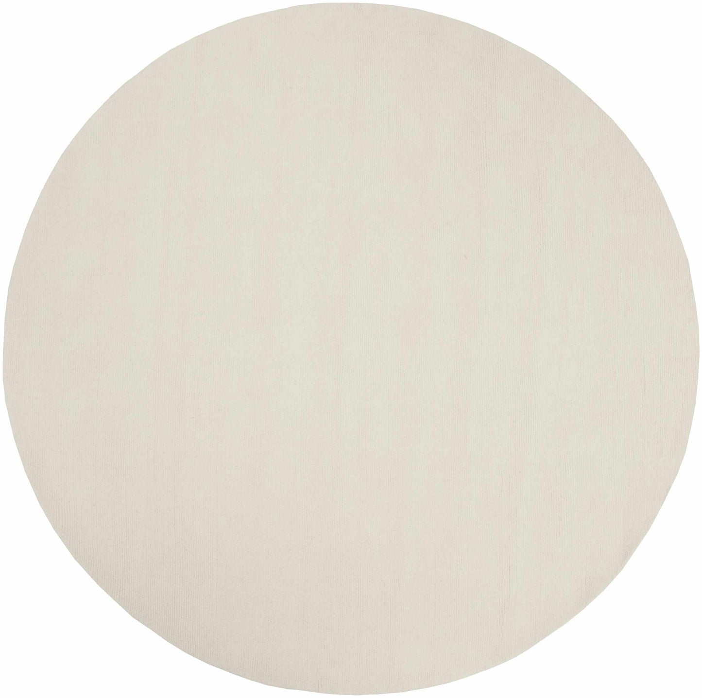 Brockton Solid Light Beige Wool Rug