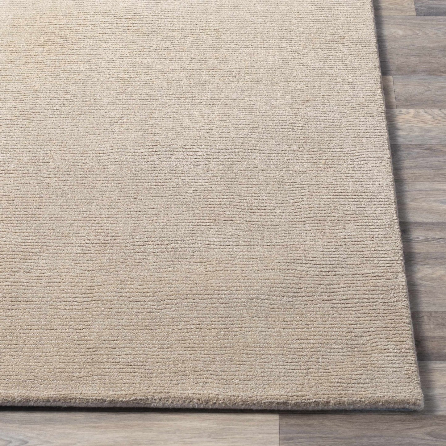 Brockton Solid Tan Wool Rug - Quahog Bay Bedding