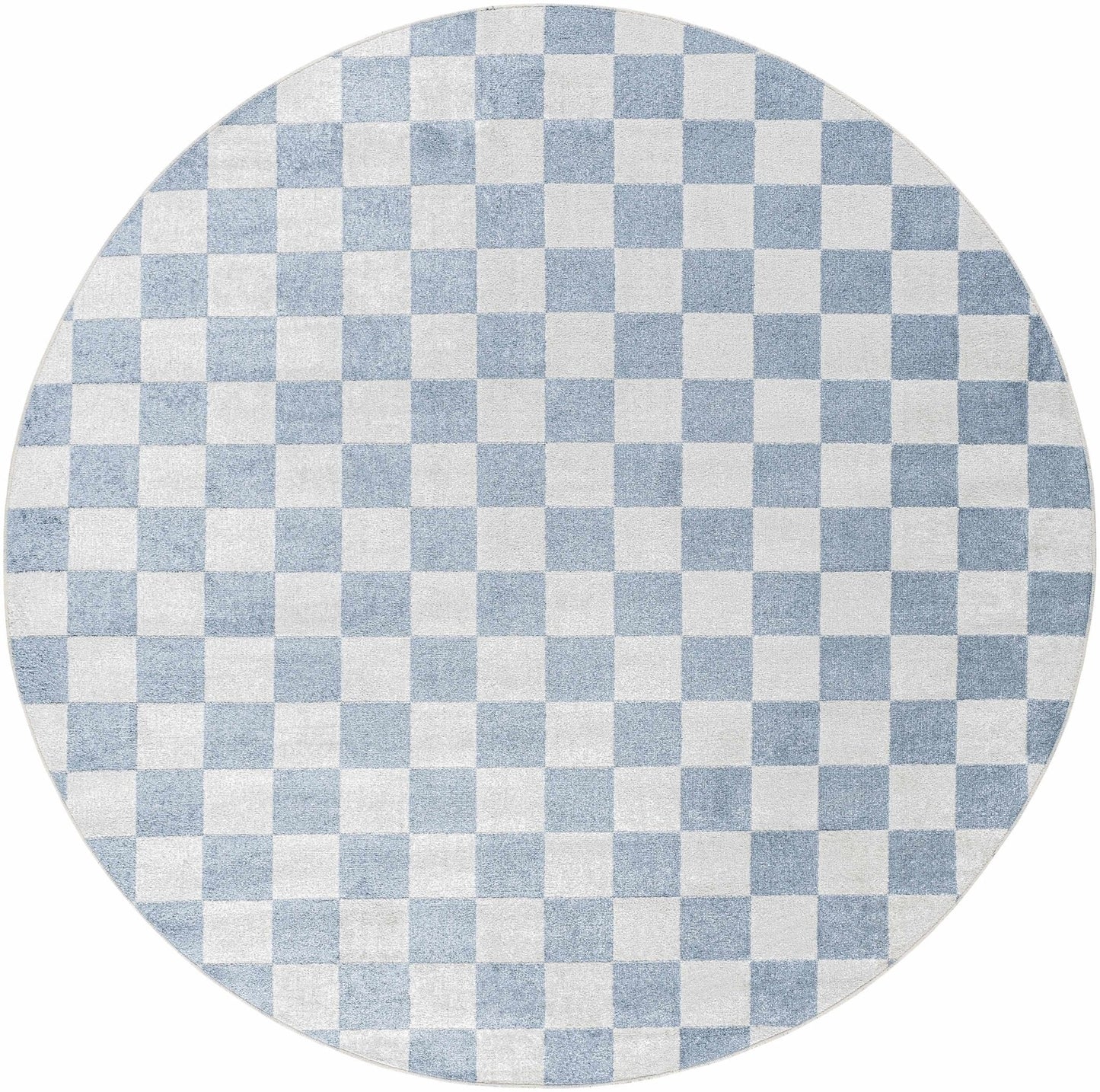 Brone Blue Checkered Washable Rug - Quahog Bay Bedding