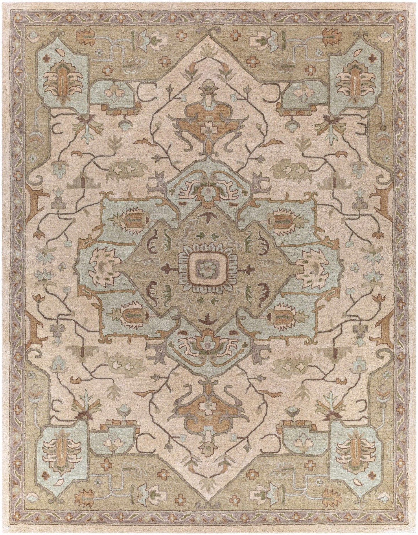 Broomfield Hand Tufted Sage 1143 Area Rug - Quahog Bay Bedding