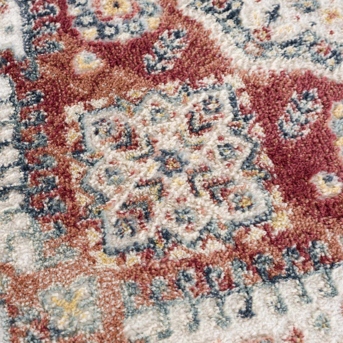Brend Rust Medallion Area Rug - Clearance