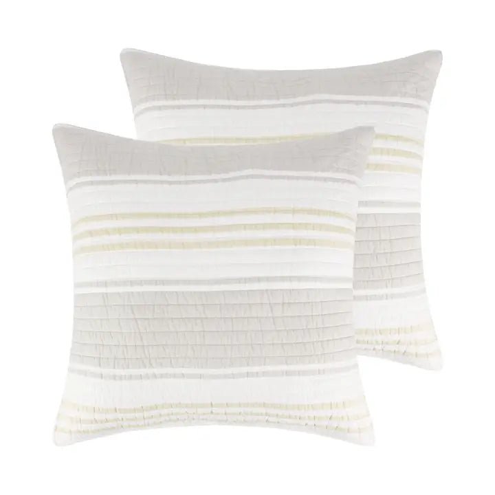 Caspian Sea Euro Pillow Sham | Set of 2 - Coastal Pillow Shams - Quahog Bay Bedding
