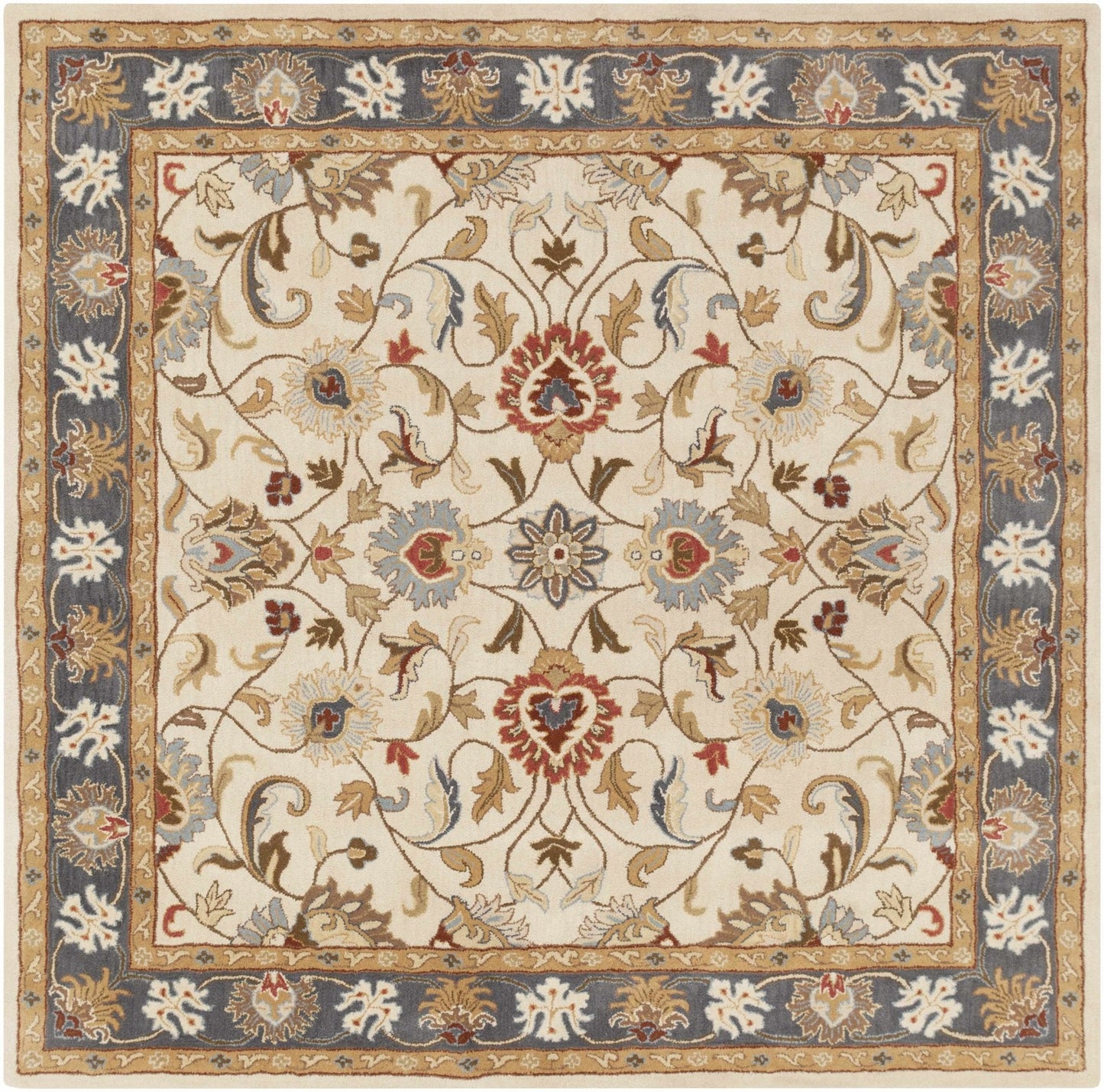 Cherryfield 1125 Yellow&Sage Wool Rug - Quahog Bay Bedding