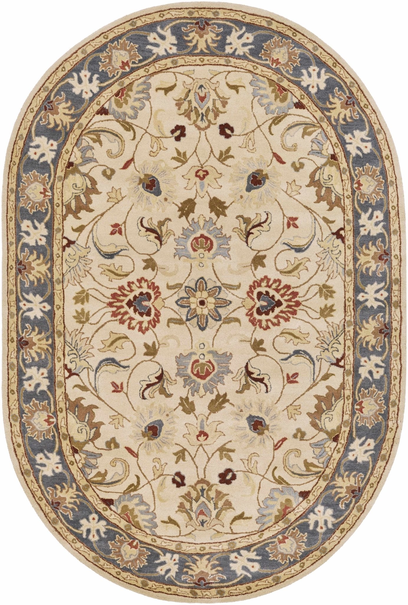 Cherryfield 1125 Yellow&Sage Wool Rug - Quahog Bay Bedding