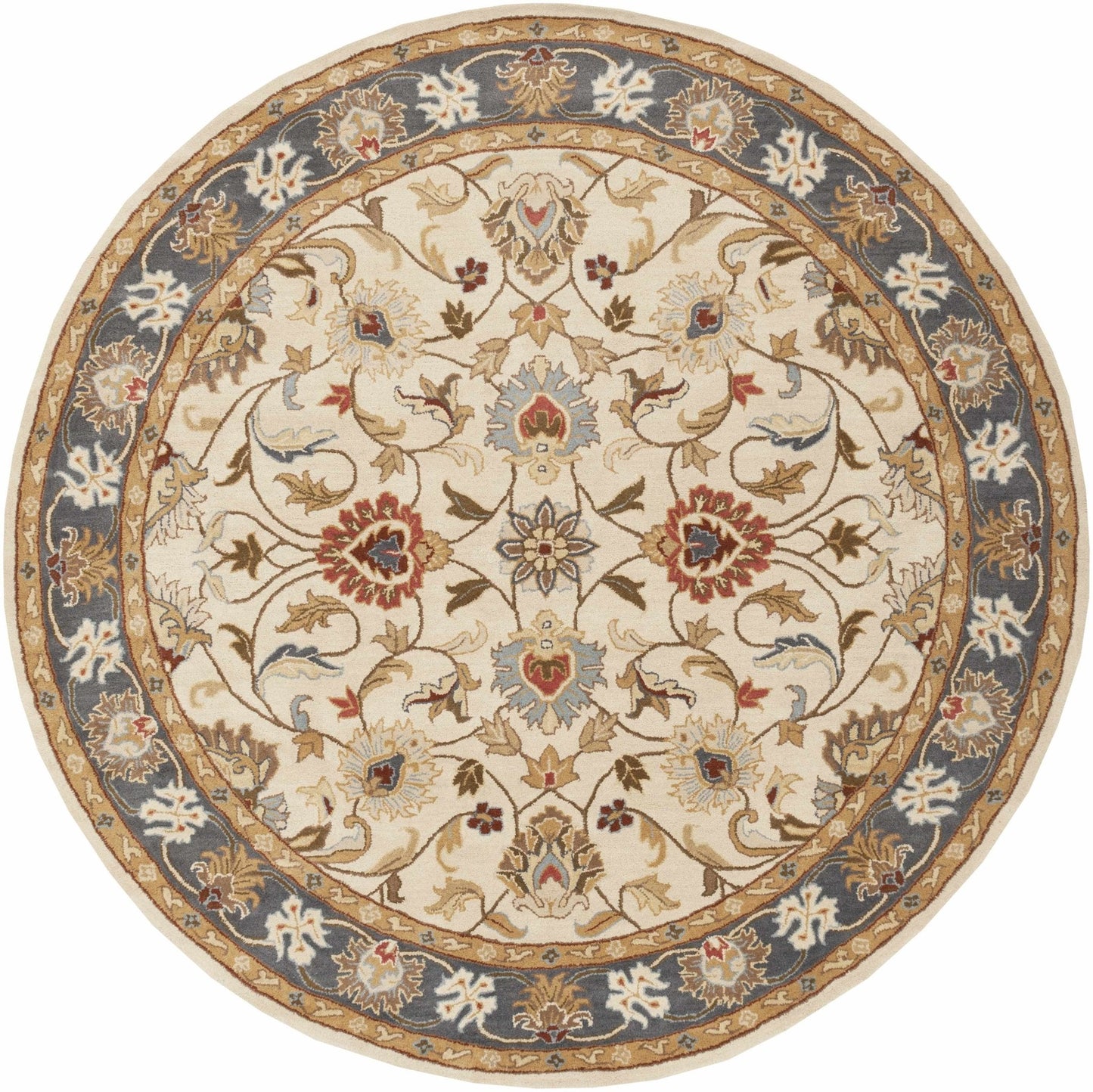 Cherryfield 1125 Yellow&Sage Wool Rug - Quahog Bay Bedding