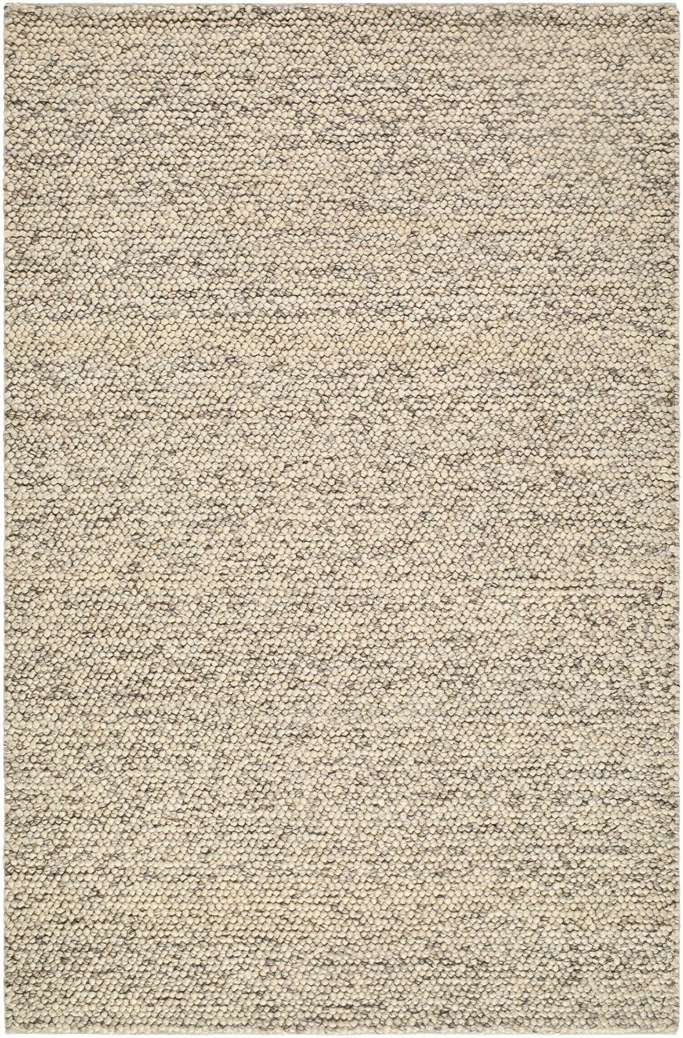 Clayne Beige & Charcoal Premium Wool Area Rug - Quahog Bay Bedding
